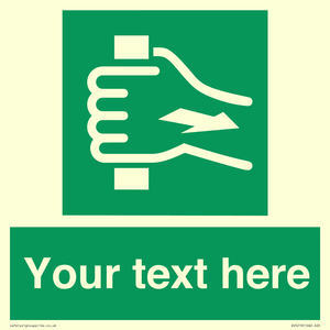 Custom Pull Bar Sign